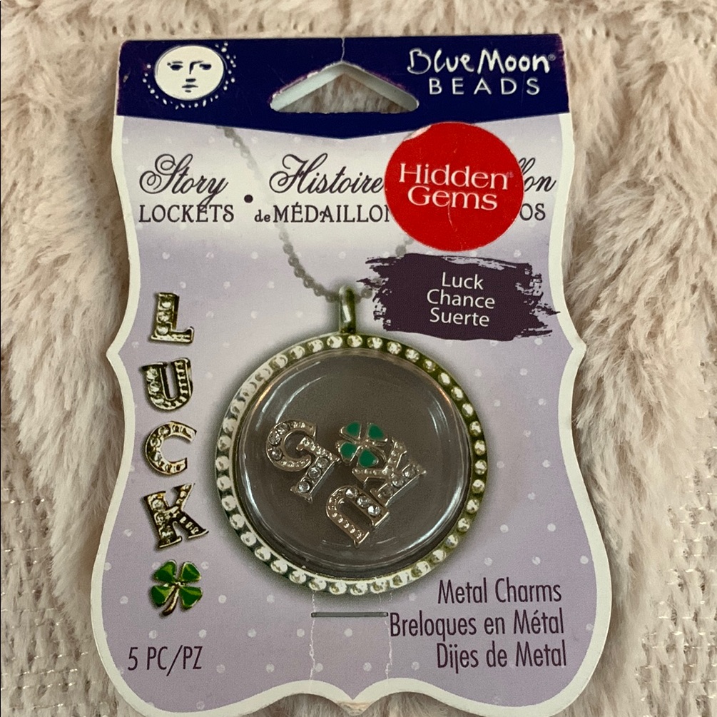 Blue Moon Beads Story Locket (Luck Charm Set) - Nwt